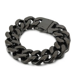 Svart Titanarmband Mode Titansmycken