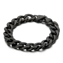 Herrarmband I Pläterat, Platt, Tvåsidigt, Slipat Titan