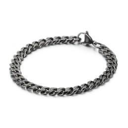 Moderiktigt Herrarmband I Titan Med Platt Slipning Och Accessoarer