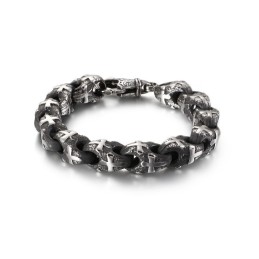 Vintage Biker Chain Rock Style Cykelkedja Titanarmband