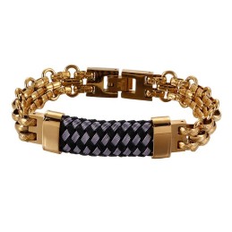 Populära Vintage Titanarmband För Män Böjt Armband