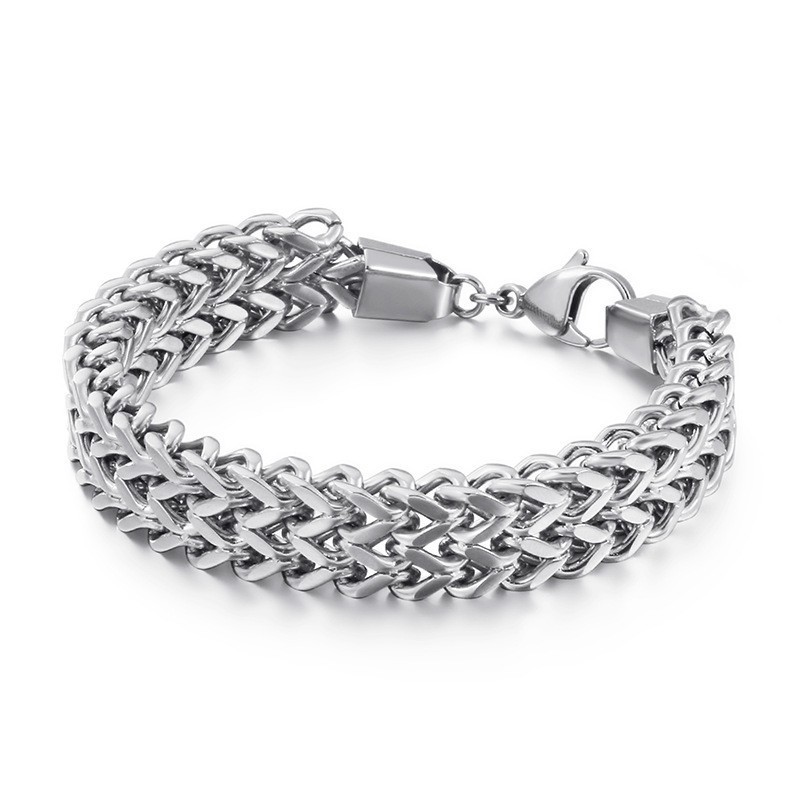 Dubbelskiktad V-Formad Overlord Chain Titanarmband För Herrar Dubbelskiktad V-Formad Overlord Chain Titanarmband För Herrar