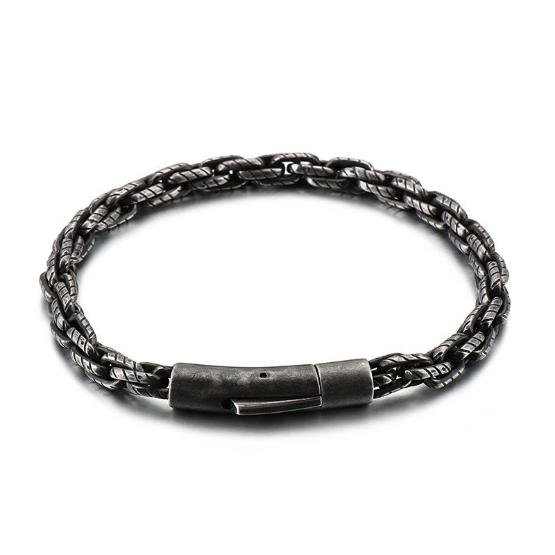 Herrarmband Retro Hiphop Mode Titanarmband Herrarmband Retro Hiphop Mode Titanarmband