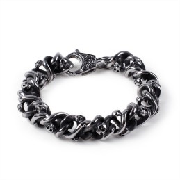 Alternativt Elegant Herrarmband Coolt Titanarmband Med Dödskalle