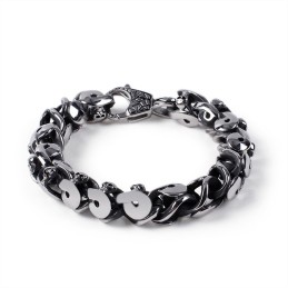 Alternativt Elegant Herrarmband Coolt Titanarmband Med Dödskalle