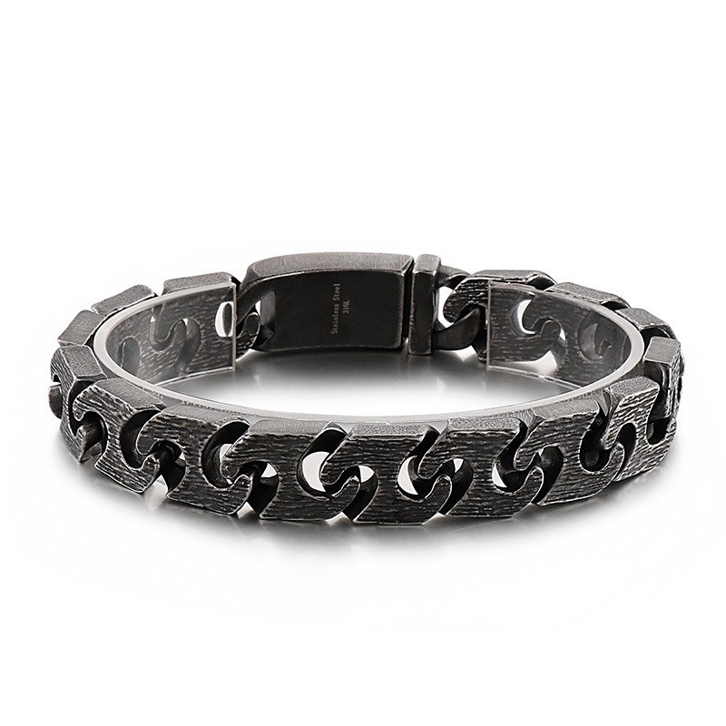 Vintage Geometriskt Elegant Titanarmband För Män Vintage Geometriskt Elegant Titanarmband För Män