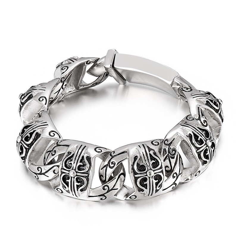 Coolt Skull-Armband I Titan För Män Coolt Skull-Armband I Titan För Män