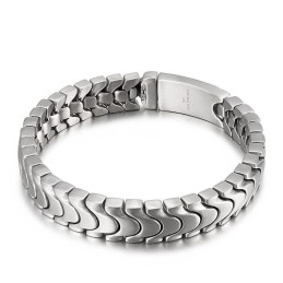 Moderiktigt Titanarmband För Män Med Sandyta
