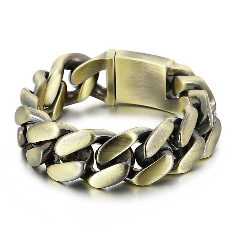 Moderiktigt Bländande Armband Brons Titanarmband Moderiktigt Bländande Armband Brons Titanarmband