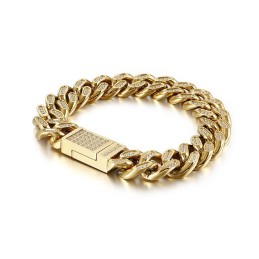 Titan Herr Hiphop-Armband Med Diamanter