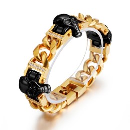 Dödskallearmband Armband Armband Hiphop Streetdance Man Titansmycken