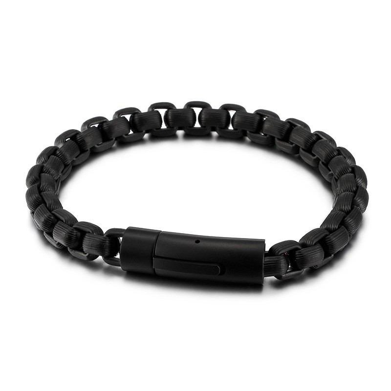 Nytt Mode I Retrostil För Cyklister Med Titankedja För Män, Biker Chain Armband Nytt Mode I Retrostil För Cyklister Med Titankedja För Män, Biker Chain Armband
