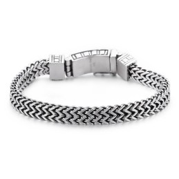 Hiphop-Smycken Med Dubbel Kedja Och Eleganta Titanaccessoarer För Män