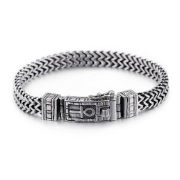 Hiphop-Smycken Med Dubbel Kedja Och Eleganta Titanaccessoarer För Män
