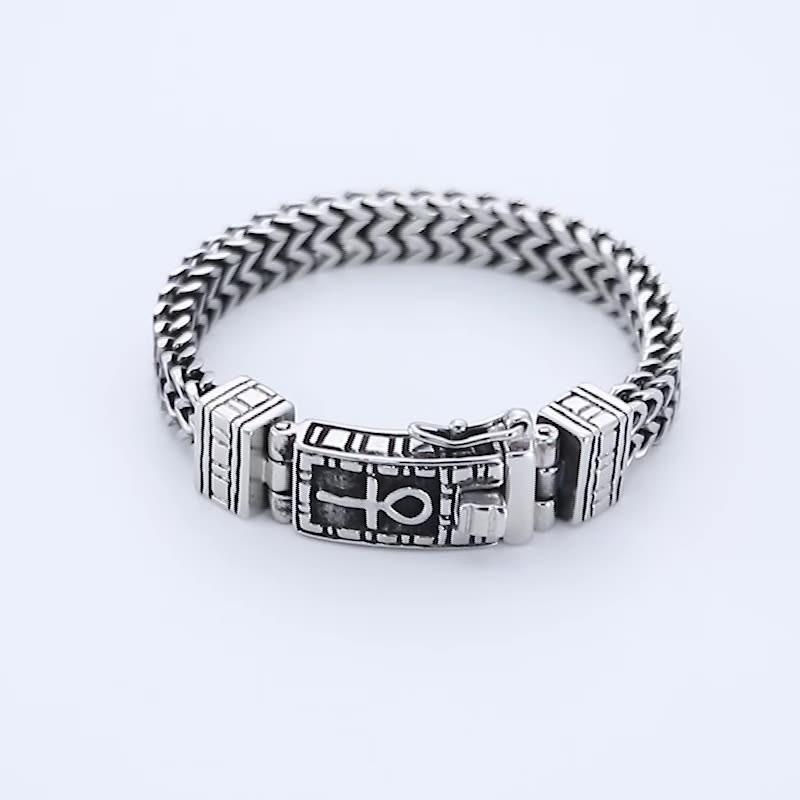 Hiphop-Smycken Med Dubbel Kedja Och Eleganta Titanaccessoarer För Män Hiphop-Smycken Med Dubbel Kedja Och Eleganta Titanaccessoarer För Män
