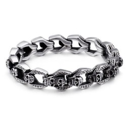 Chic Wind Skull Armband Tide Herr Titanarmband