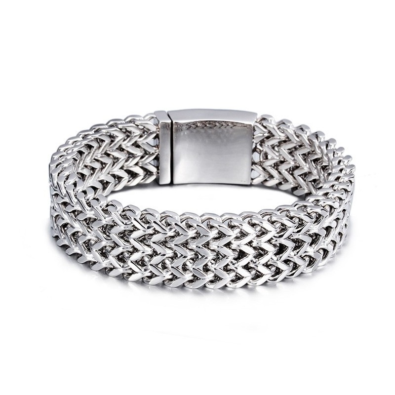 Mode Tre Rader Av Titanarmband För Herr Mode Tre Rader Av Titanarmband För Herr