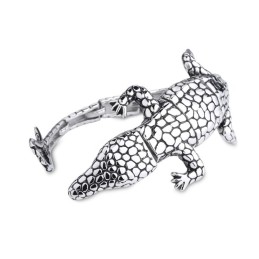 Nytt Animal Lizard Herrarmband I Titan