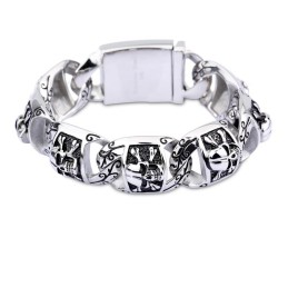 Hiphop-Chic Armband Herrarmband I Titan Med Tjock Sektion Dödskallesmycken