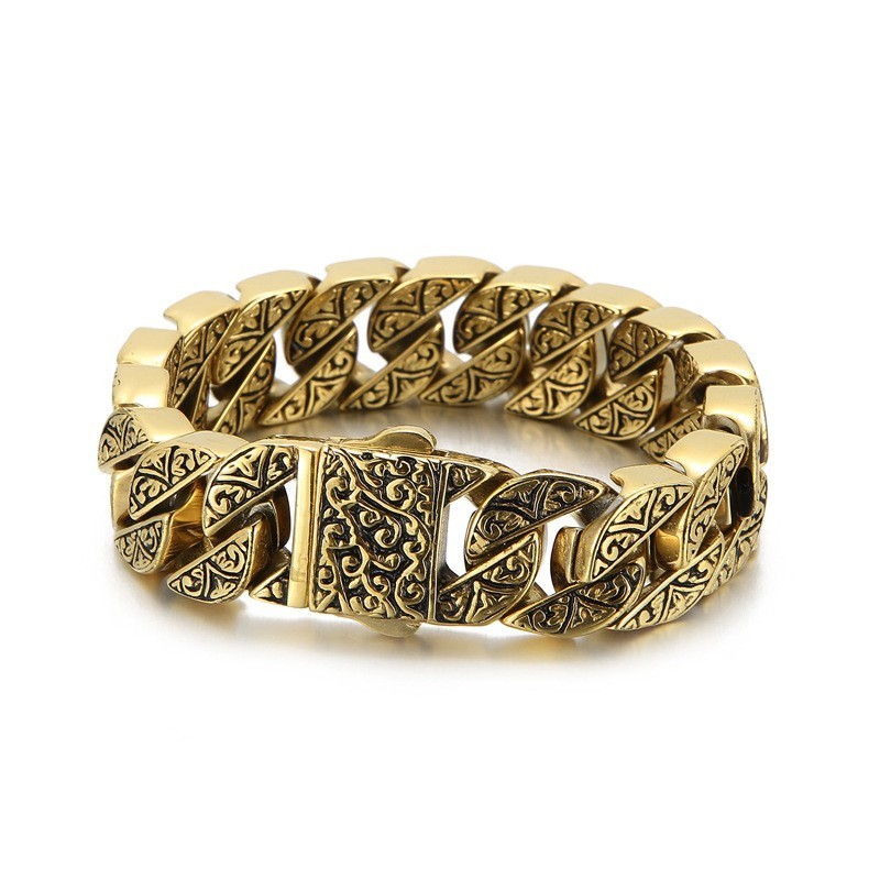 Mönstergjutning Titanarmband För Herr Mönstergjutning Titanarmband För Herr