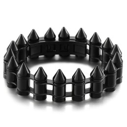 Moderiktigt Bullet Head-Armband I Titan För Män