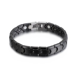 Magnetiskt Armband Med Svart Sten För Män