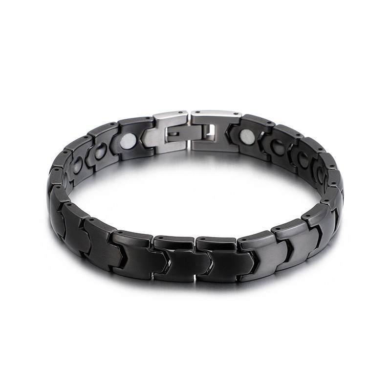 Magnetiskt Armband Med Svart Sten För Män Magnetiskt Armband Med Svart Sten För Män