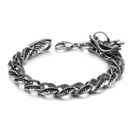Moderiktigt Coolt Titankranarmband För Män