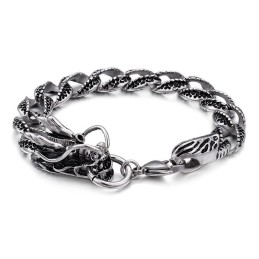 Moderiktigt Coolt Titankranarmband För Män