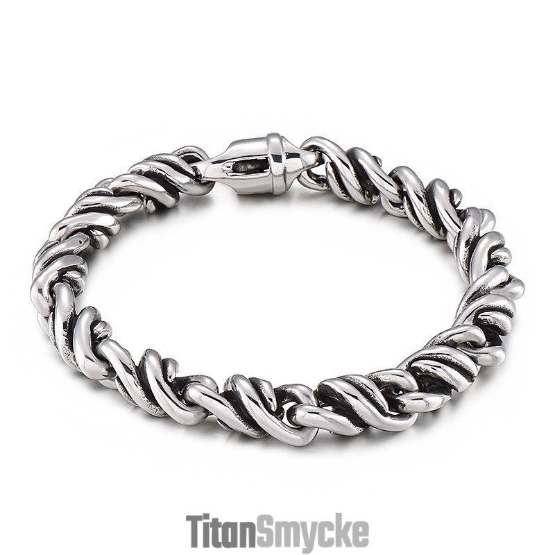 Moderiktigt Twist Titanarmband För Herrar Moderiktigt Twist Titanarmband För Herrar