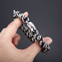 Moderiktigt Polerat Titanarmband För Män För Presenter