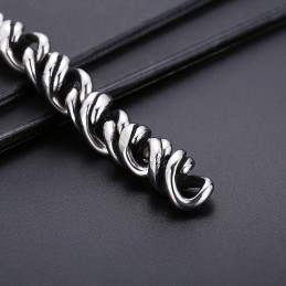 Moderiktigt Polerat Titanarmband För Män För Presenter