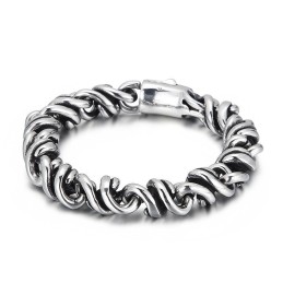 Moderiktigt Polerat Titanarmband För Män För Presenter