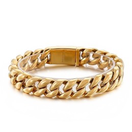 Coolt Vakuumpläterat 18K Titanarmband För Män