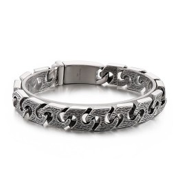 Vintage Geometriskt Elegant Titanarmband För Män