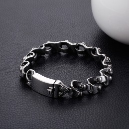 Coolt Elegant Skallearmband I Titan För Män