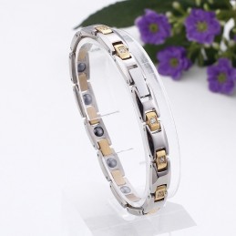 Diamantmagnet Titanarmband För Män Och Damer