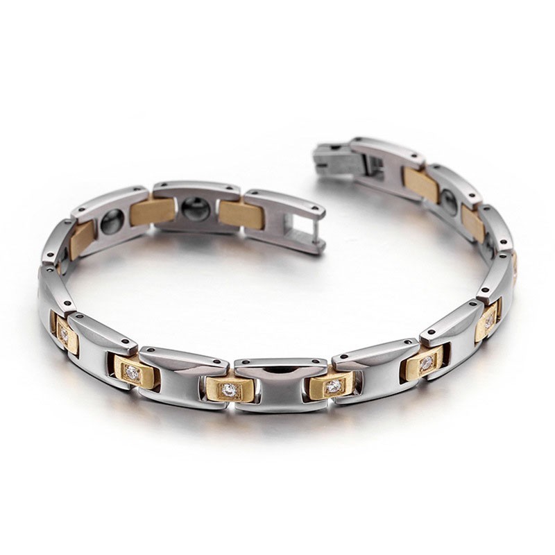 Diamantmagnet Titanarmband För Män Och Damer Diamantmagnet Titanarmband För Män Och Damer