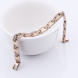 Samma Stycke Med Diamanter Germaniumplätering Volfram Pararmband