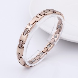 Samma Stycke Med Diamanter Germaniumplätering Volfram Pararmband