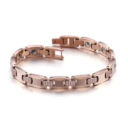 Samma Stycke Med Diamanter Germaniumplätering Volfram Pararmband