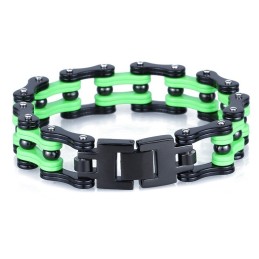 Elektropläterad Titancykelarmband För Män I Rock-, Hiphop-Stil