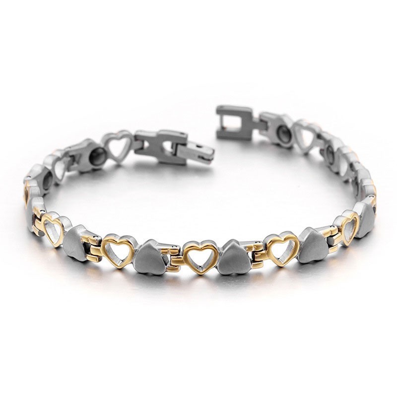 Love Black Bile Magnet Titanium Armband För Herrar Och Damer, Gåvor Love Black Bile Magnet Titanium Armband För Herrar Och Damer, Gåvor