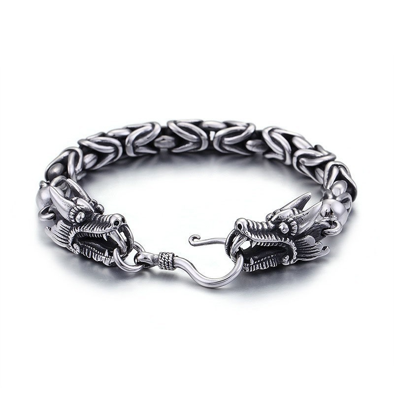 Coolt Elegant Titanarmband För Män Med Krok Coolt Elegant Titanarmband För Män Med Krok