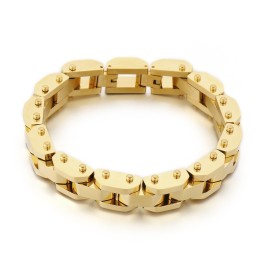 Coolt Elektropläterat Elegant Titanarmband För Män