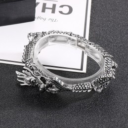 Coolt Elegant Zodiakdrake Titanarmband För Män