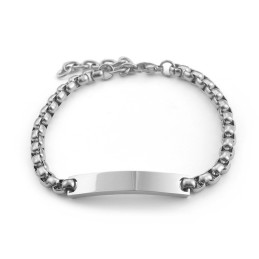 Elegant Böjt Fyrkantigt Titanarmband För Par