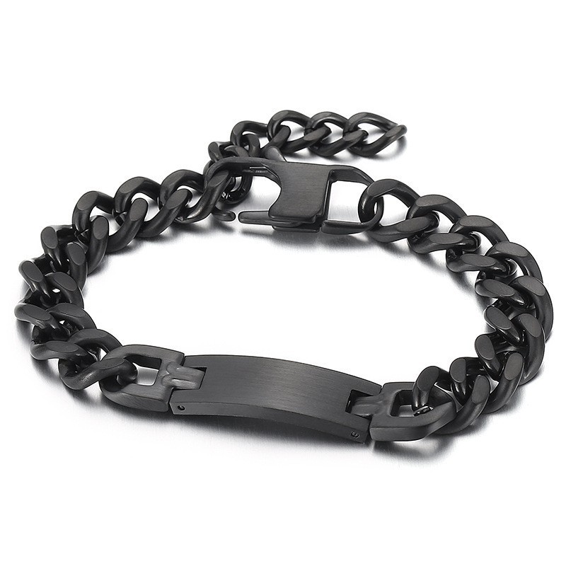 Moderiktigt Bent Brand Plus Tail Chain Titanarmband För Herrar Moderiktigt Bent Brand Plus Tail Chain Titanarmband För Herrar