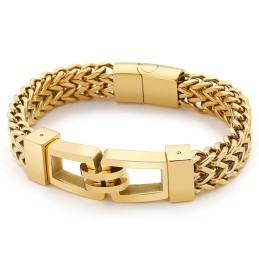 Rock And Roll Hiphop Handavdragare 21,5 Cm Titanarmband För Män