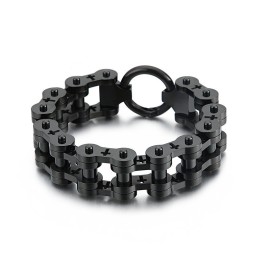 Rock Hip Hop Hollow Cross Titan Herrcykelarmband